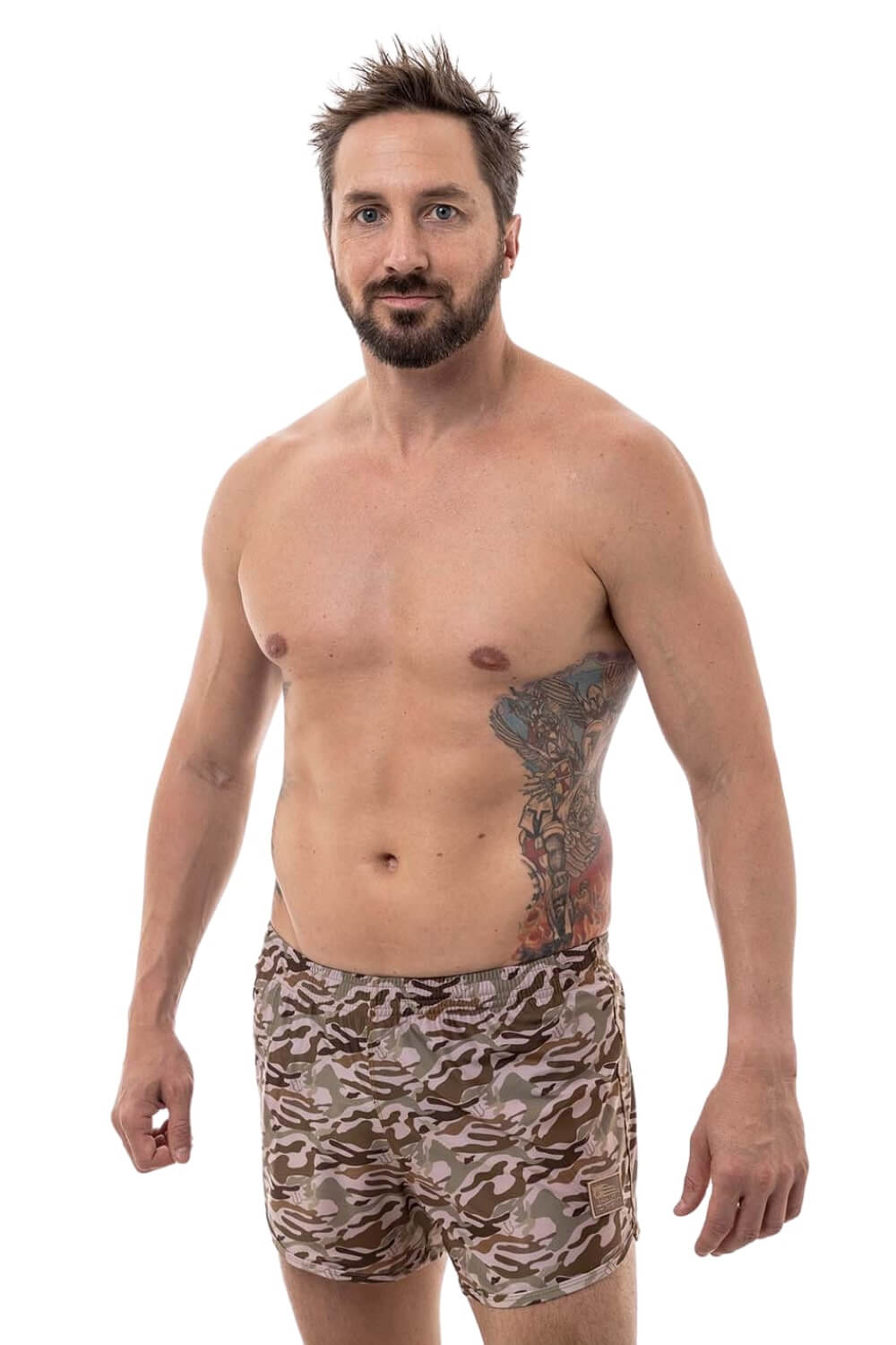 Desert Camo Naked Warrior Camo Ranger Panties Silkies Shorts | Sunga Life