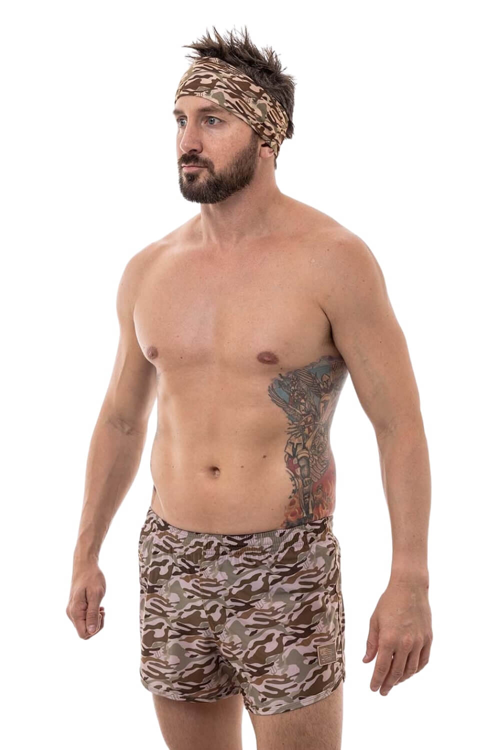 Desert Camo Naked Warrior Camo Ranger Panties Silkies Shorts | Sunga Life