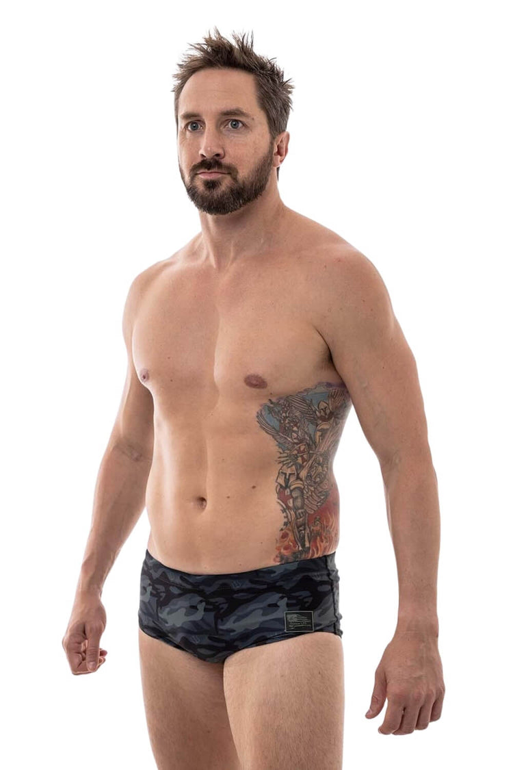 Multicam Black Naked Warrior Camo Brazilian Sunga Swimwear | Sunga Life-Sunga-Sunga Life