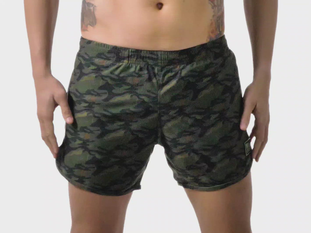 Jungle Camo with Jungle Naked Warrior Camo Pocket Silkies | Sunga Life