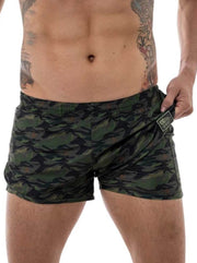 Jungle Camo with Jungle Naked Warrior Camo Pocket Silkies | Sunga Life