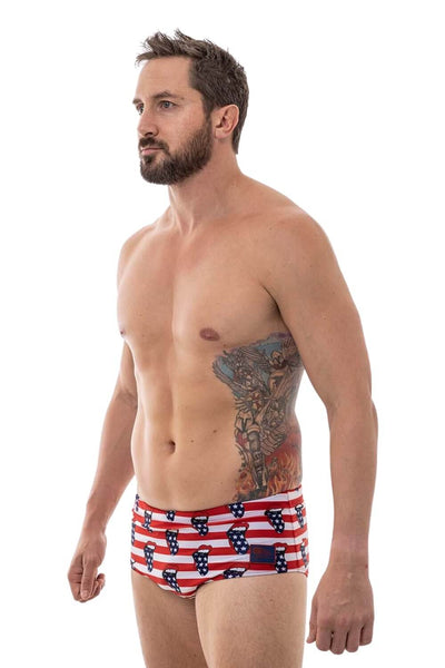 Loudmouth Patriot USA American Flag Brazilian Sunga Swimwear | Sunga Life-Sunga-Sunga Life