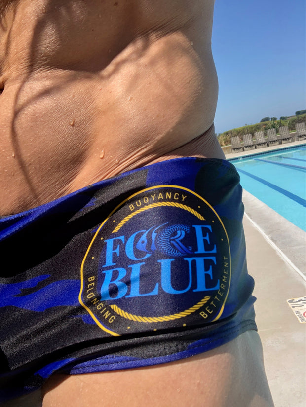 Force Blue Team Tiger Stripe Camo Brazilian Swimwear | Sunga Life-Sunga-Sunga Life