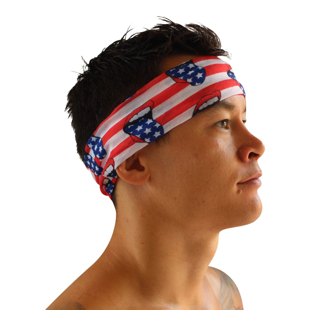 Loudmouth Patriot American Flag USA Headband Bandana  | Sunga Life