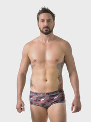 Naked Warrior Red Camo Brazilian Sunga Swimwear | Sunga Life